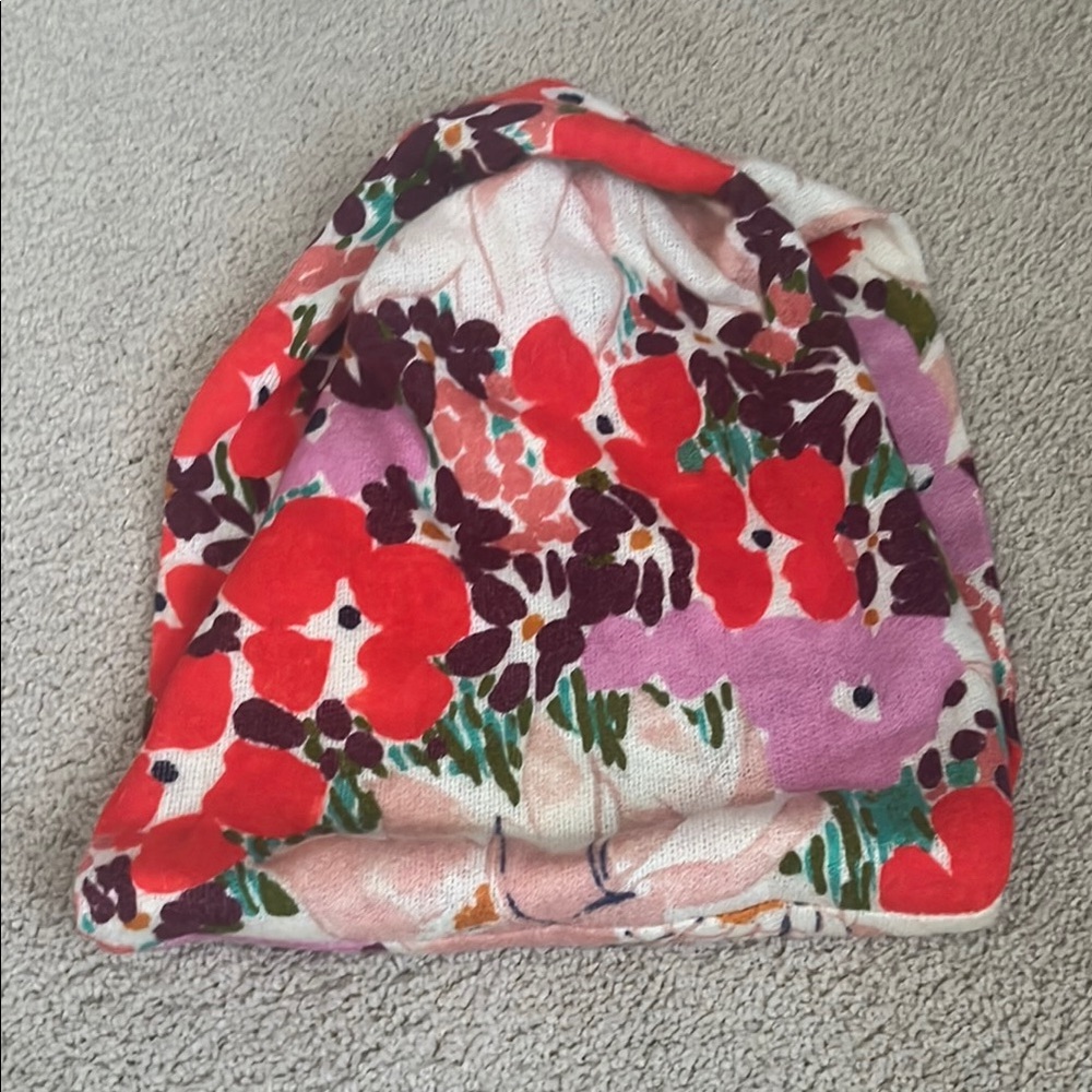 Madison Floral Scarf - Red, Purple, Green